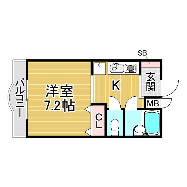 神戸市灘区篠原本町(阪急神戸線六甲駅)のアパート賃貸物件 間取画像