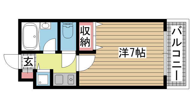 神戸市灘区弓木町(JR東海道本線(近畿)六甲道駅)のマンション賃貸物件 間取画像