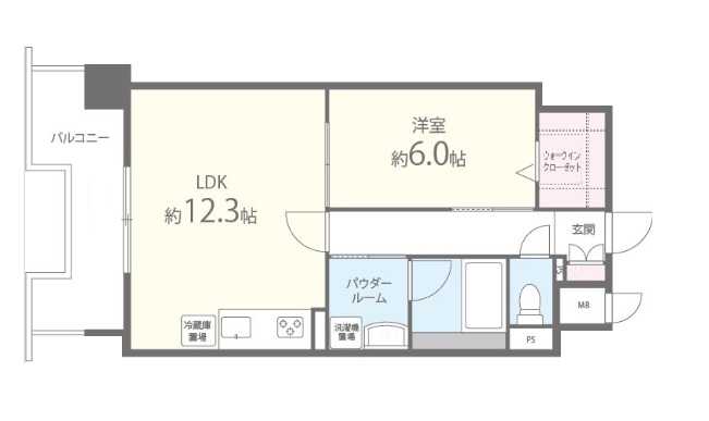 神戸市中央区磯辺通(JR東海道本線(近畿)三ノ宮駅)のマンション賃貸物件 間取画像