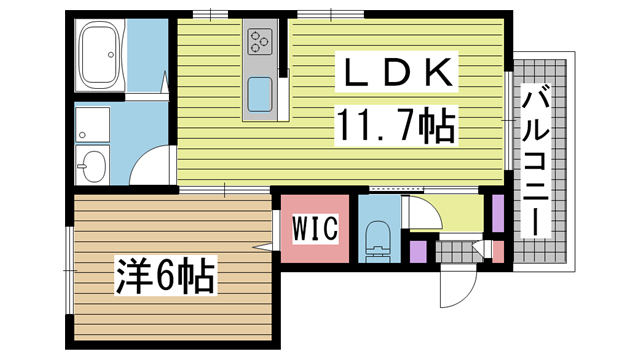 神戸市東灘区御影(阪急神戸線御影駅)のマンション賃貸物件 間取画像