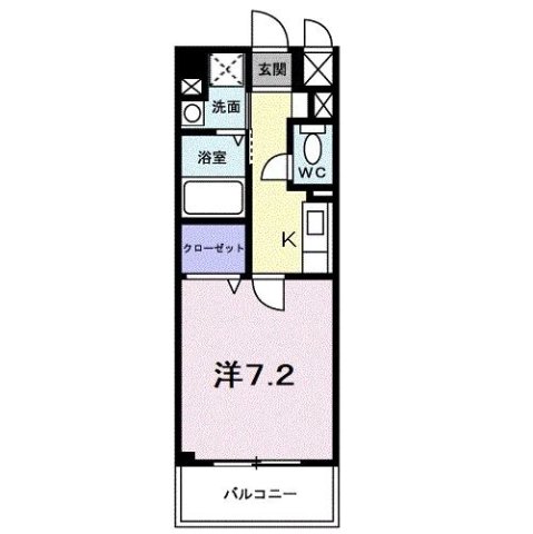 神戸市北区谷上東町(神戸電鉄有馬線谷上駅)のマンション賃貸物件 間取画像
