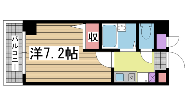 神戸市灘区篠原中町(阪急神戸線六甲駅)のマンション賃貸物件 間取画像