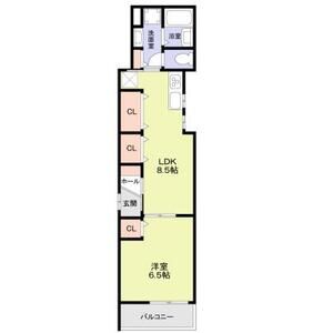 神戸市須磨区明神町(山陽電鉄線板宿駅)のアパート賃貸物件 間取画像