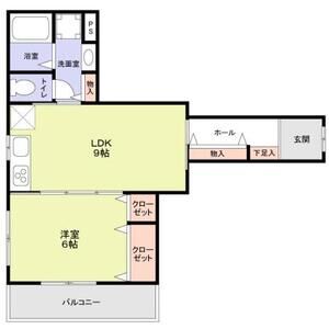 神戸市須磨区明神町(山陽電鉄線板宿駅)のアパート賃貸物件 間取画像