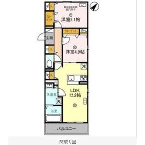 神戸市須磨区東町(山陽電鉄線月見山駅)のアパート賃貸物件 間取画像