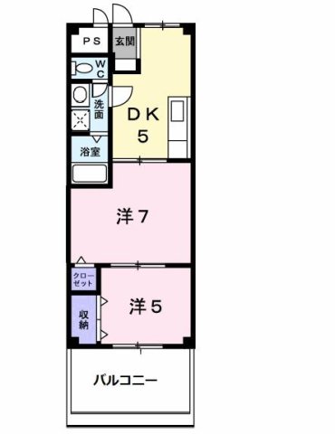 神戸市西区北別府(神戸市営地下鉄線伊川谷駅)のマンション賃貸物件 間取画像