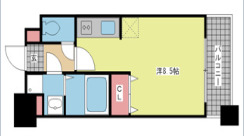 神戸市灘区鹿ノ下通(JR東海道本線(近畿)六甲道駅)のマンション賃貸物件 間取画像