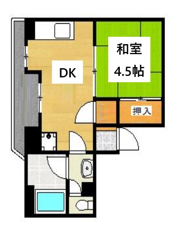 神戸市中央区山本通(JR東海道本線(近畿)三ノ宮駅)のマンション賃貸物件 間取画像