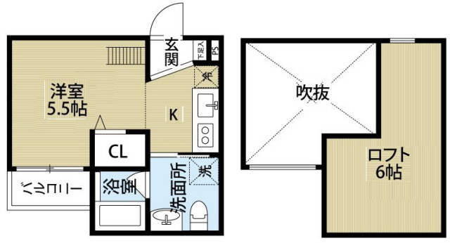 神戸市長田区大塚町(神戸市営地下鉄線長田駅)のアパート賃貸物件 間取画像