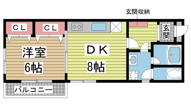 神戸市灘区篠原中町(阪急神戸線六甲駅)のマンション賃貸物件 間取画像