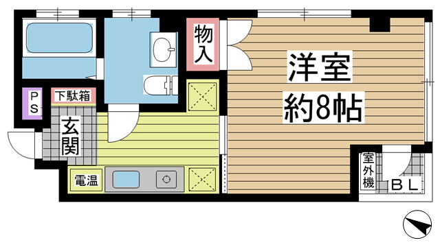 神戸市中央区磯上通(JR東海道本線(近畿)三ノ宮駅)のマンション賃貸物件 間取画像
