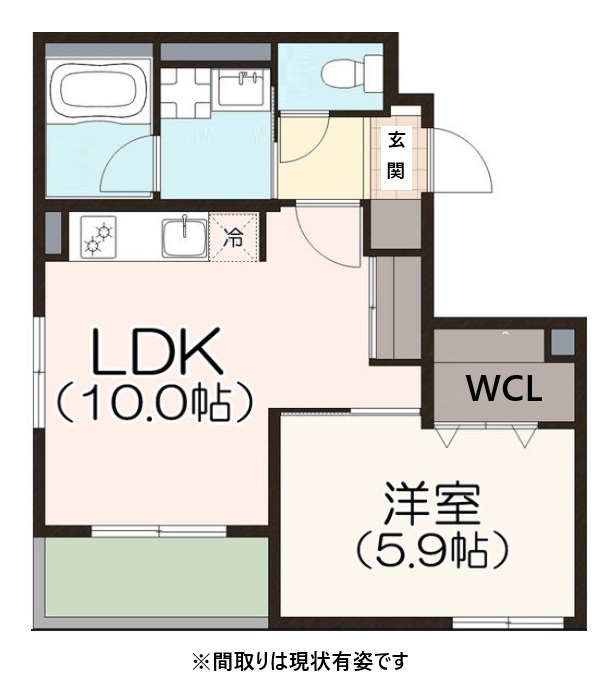 神戸市灘区大内通(JR東海道本線(近畿)摩耶駅)のマンション賃貸物件 間取画像