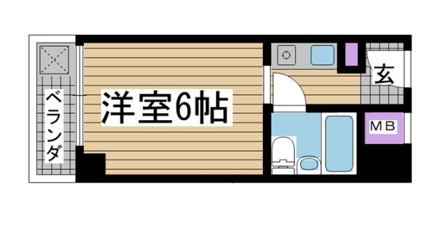 神戸市灘区上河原通(阪神本線大石駅)のマンション賃貸物件 間取画像