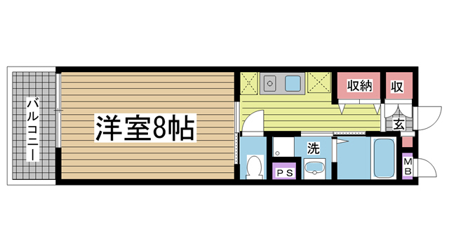 神戸市灘区友田町(JR東海道本線(近畿)六甲道駅)のマンション賃貸物件 間取画像