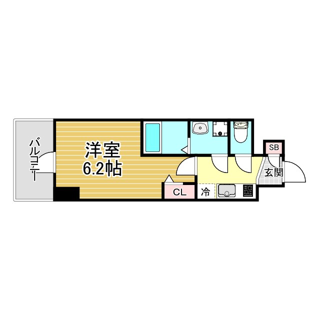 神戸市中央区国香通(阪急神戸線春日野道駅)のマンション賃貸物件 間取画像