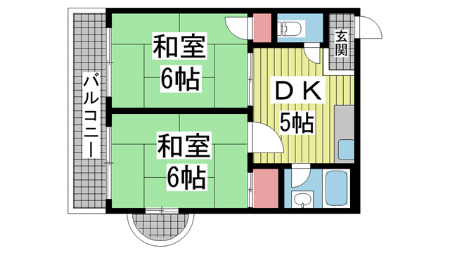 神戸市中央区山本通(神戸市営地下鉄線県庁前駅)のマンション賃貸物件 間取画像