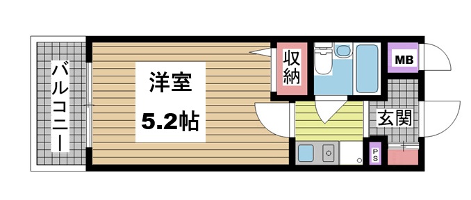 神戸市中央区浜辺通(JR東海道本線(近畿)三ノ宮駅)のマンション賃貸物件 間取画像