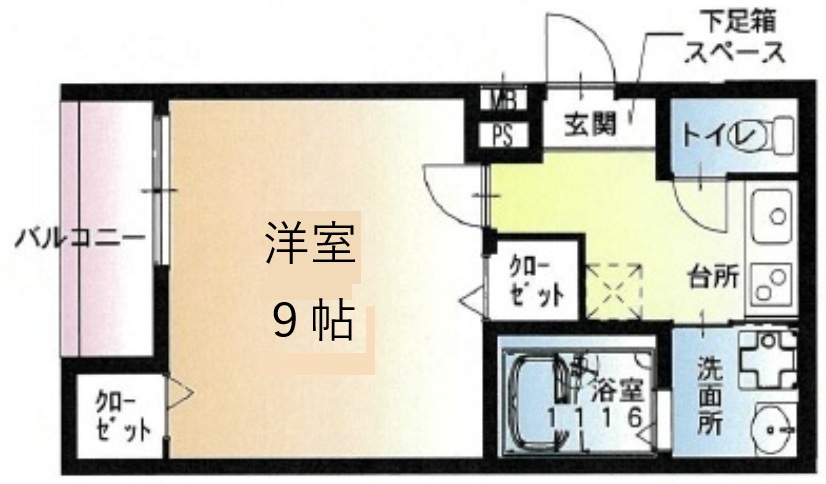 神戸市兵庫区須佐野通(JR山陽本線兵庫駅)のアパート賃貸物件 間取画像
