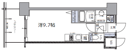 神戸市中央区下山手通(JR東海道本線(近畿)元町駅)のマンション賃貸物件 間取画像