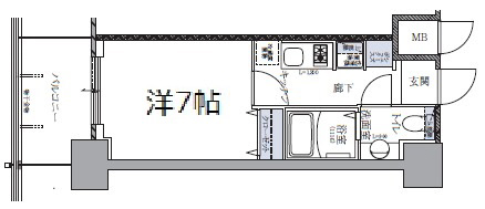 神戸市中央区下山手通(JR東海道本線(近畿)元町駅)のマンション賃貸物件 間取画像