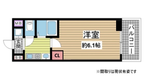 神戸市中央区生田町(JR東海道本線(近畿)三ノ宮駅)のマンション賃貸物件 間取画像