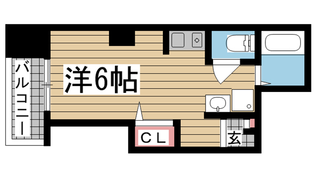 神戸市中央区吾妻通(JR東海道本線(近畿)三ノ宮駅)のマンション賃貸物件 間取画像
