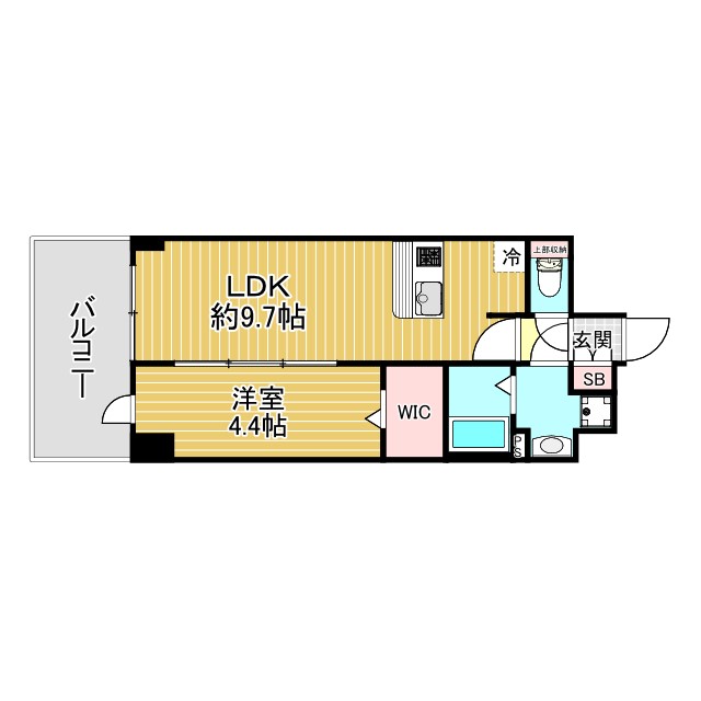 神戸市兵庫区西多聞通(JR東海道本線(近畿)神戸駅)のマンション賃貸物件 間取画像