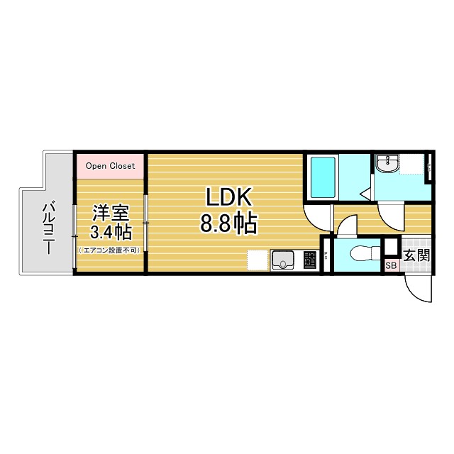神戸市東灘区住吉南町(阪神本線住吉駅)のアパート賃貸物件 間取画像