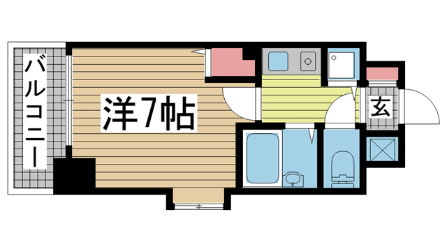 神戸市兵庫区浜崎通(JR山陽本線兵庫駅)のマンション賃貸物件 間取画像