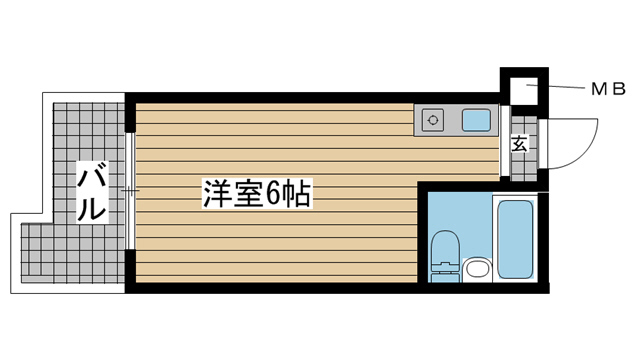 神戸市東灘区御影石町(阪神本線石屋川駅)のマンション賃貸物件 間取画像