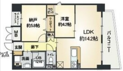 神戸市垂水区平磯(山陽電鉄線東垂水駅)のマンション賃貸物件 間取画像