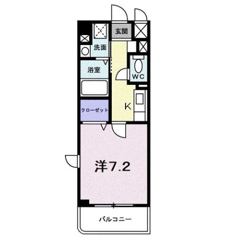 神戸市北区谷上東町(神戸電鉄有馬線谷上駅)のマンション賃貸物件 間取画像