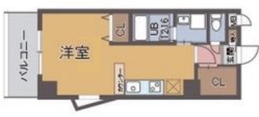 神戸市兵庫区駅南通(JR山陽本線兵庫駅)のマンション賃貸物件 間取画像