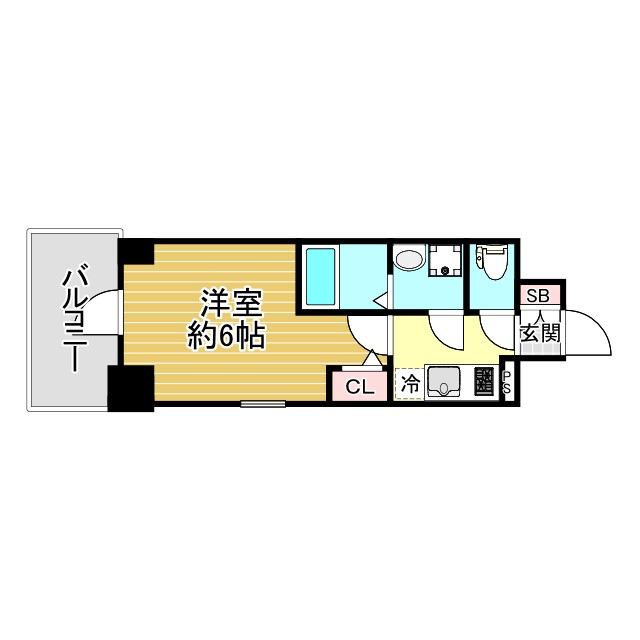 神戸市兵庫区松原通(JR山陽本線兵庫駅)のマンション賃貸物件 間取画像