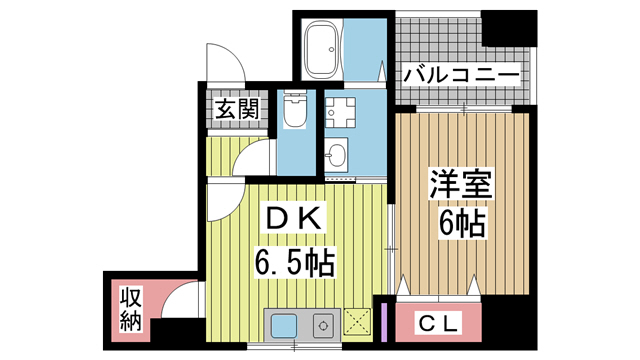 神戸市中央区元町通(JR東海道本線(近畿)神戸駅)のマンション賃貸物件 間取画像