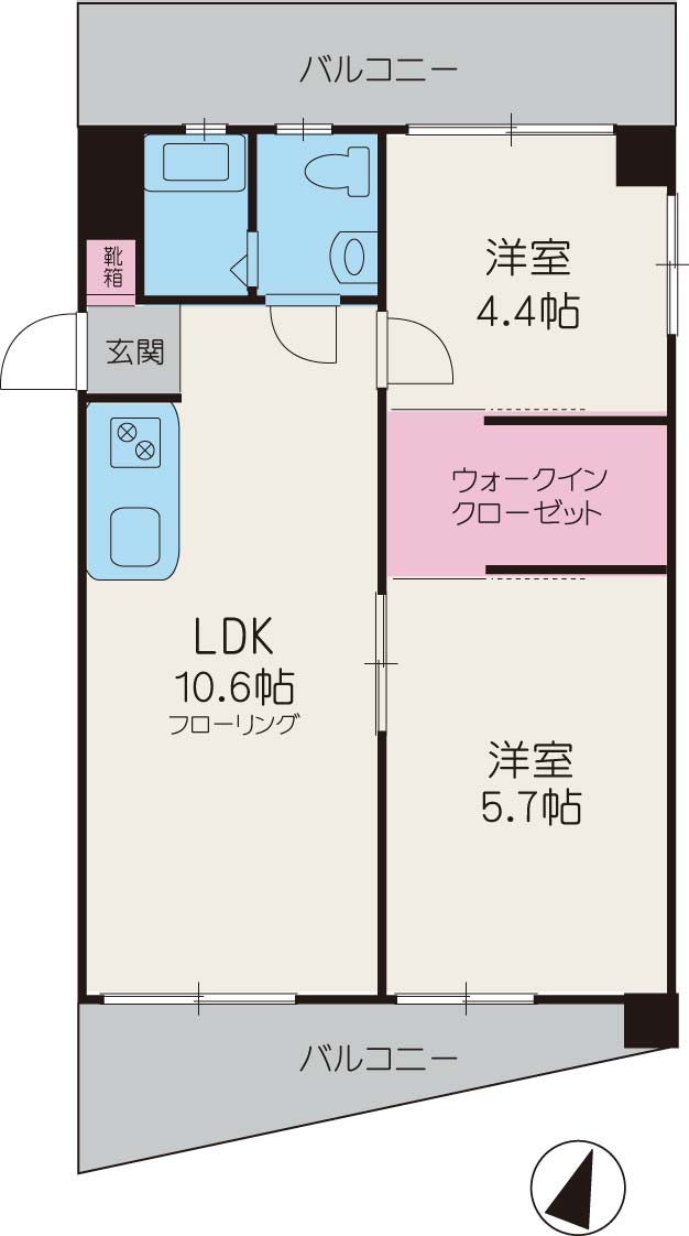 神戸市中央区若菜通(阪急神戸線春日野道駅)のマンション賃貸物件 外観写真