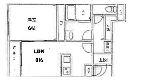 神戸市中央区日暮通(JR東海道本線(近畿)三ノ宮駅)のマンション賃貸物件 間取画像