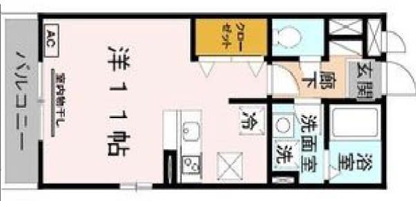 神戸市灘区稗原町(JR東海道本線(近畿)六甲道駅)のアパート賃貸物件 間取画像