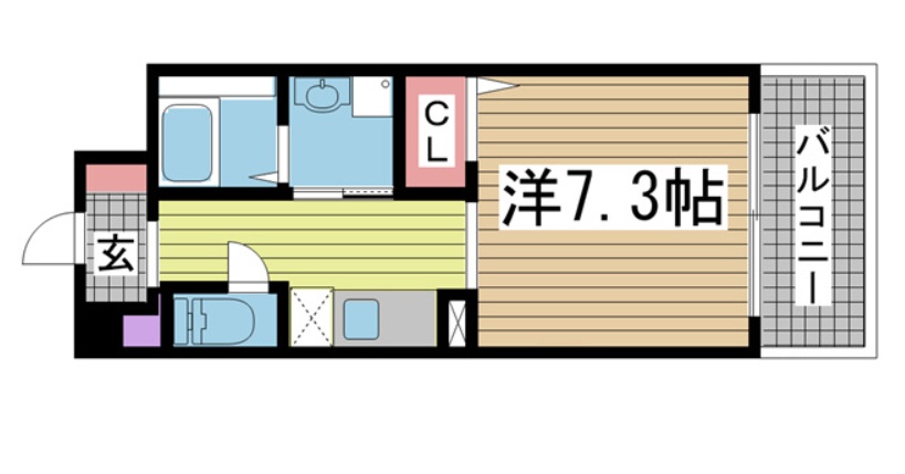 神戸市東灘区住吉南町(阪神本線住吉駅)のマンション賃貸物件 間取画像