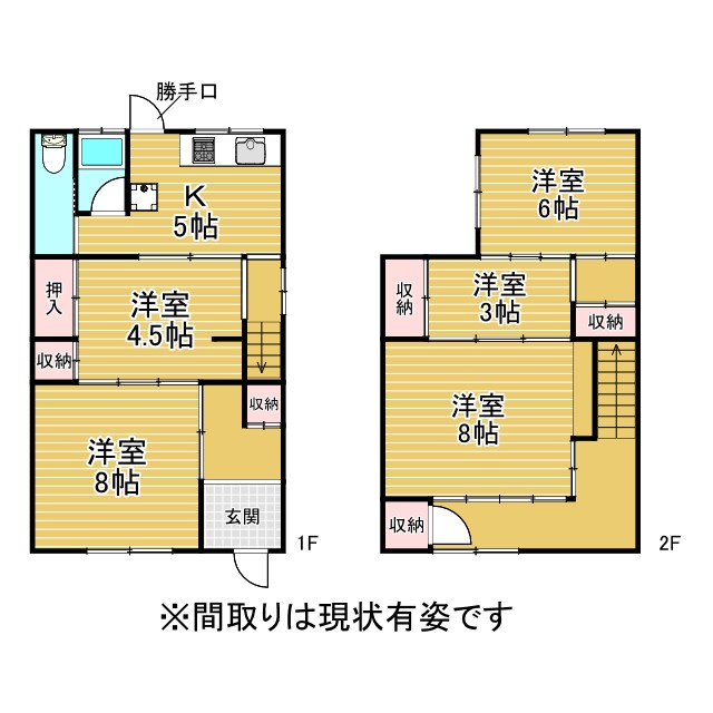 神戸市兵庫区松原通(JR山陽本線兵庫駅)の貸家賃貸物件 間取画像
