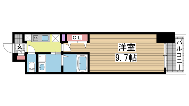 神戸市中央区日暮通(阪神本線春日野道駅)のマンション賃貸物件 間取画像