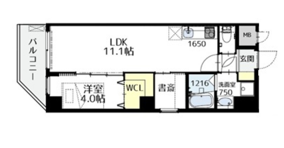 神戸市灘区友田町(JR東海道本線(近畿)六甲道駅)のマンション賃貸物件 間取画像