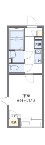 神戸市兵庫区水木通(神戸高速線大開駅)のアパート賃貸物件 間取画像