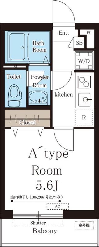神戸市中央区野崎通(阪急神戸線春日野道駅)のマンション賃貸物件 間取画像