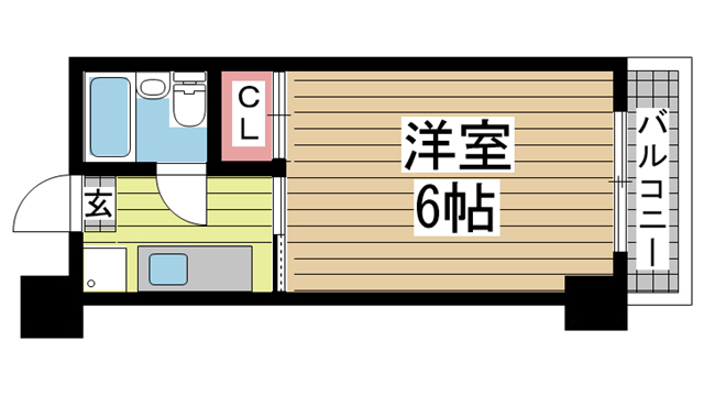 神戸市中央区下山手通(JR東海道本線(近畿)元町駅)のマンション賃貸物件 間取画像