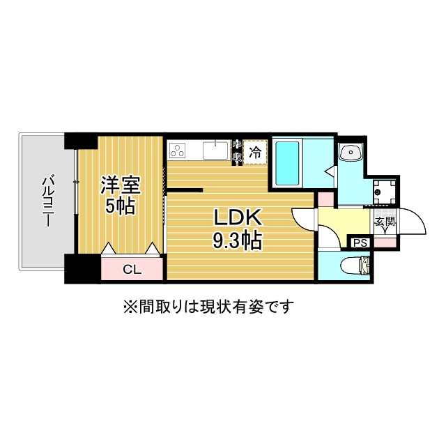 神戸市兵庫区浜崎通(JR山陽本線兵庫駅)のマンション賃貸物件 間取画像