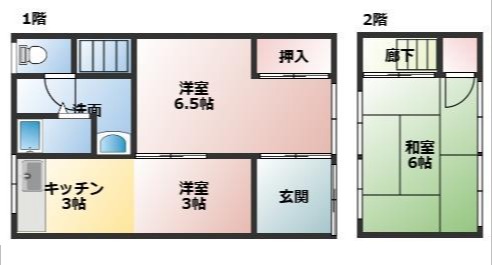 神戸市長田区苅藻通(神戸市営地下鉄海岸線苅藻駅)のテラスハウス賃貸物件 外観写真