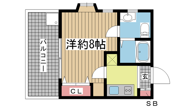 神戸市東灘区御影中町(阪神本線御影駅)のマンション賃貸物件 間取画像
