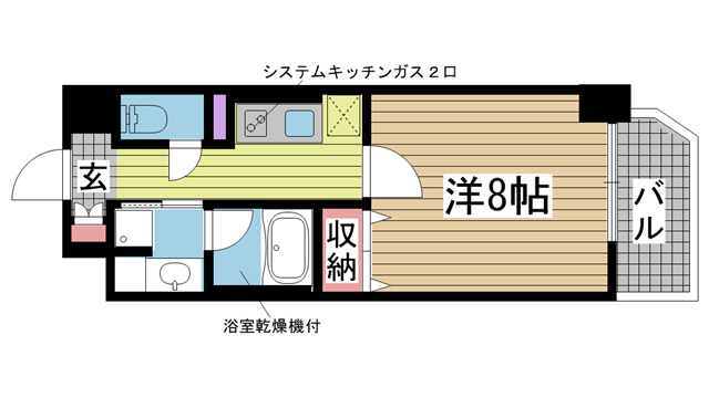 神戸市東灘区御影塚町(阪神本線新在家駅)のマンション賃貸物件 間取画像