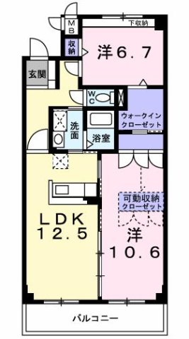 神戸市西区玉津町出合(JR山陽本線明石駅)のマンション賃貸物件 間取画像